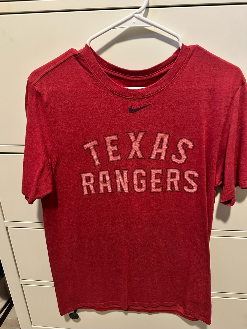 Vintage Nike Texas Rangers Red Crewneck Tee